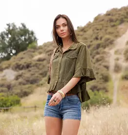 Bri Boho Vintage Cropped Jacket/Top