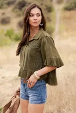 Bri Boho Vintage Cropped Jacket/Top