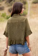 Bri Boho Vintage Cropped Jacket/Top