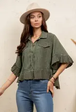 Bri Boho Vintage Cropped Jacket/Top