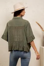 Bri Boho Vintage Cropped Jacket/Top