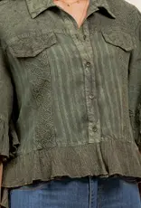 Bri Boho Vintage Cropped Jacket/Top