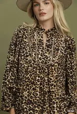Tammi Leopard Print Tiered Dress