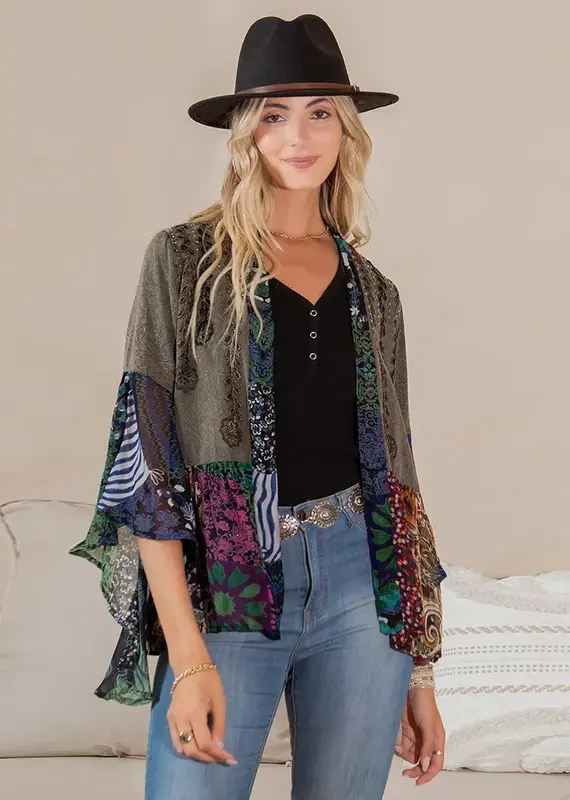 Ruby Boho Rustic : Embellished Shrug