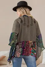 Ruby Boho Rustic : Embellished Shrug