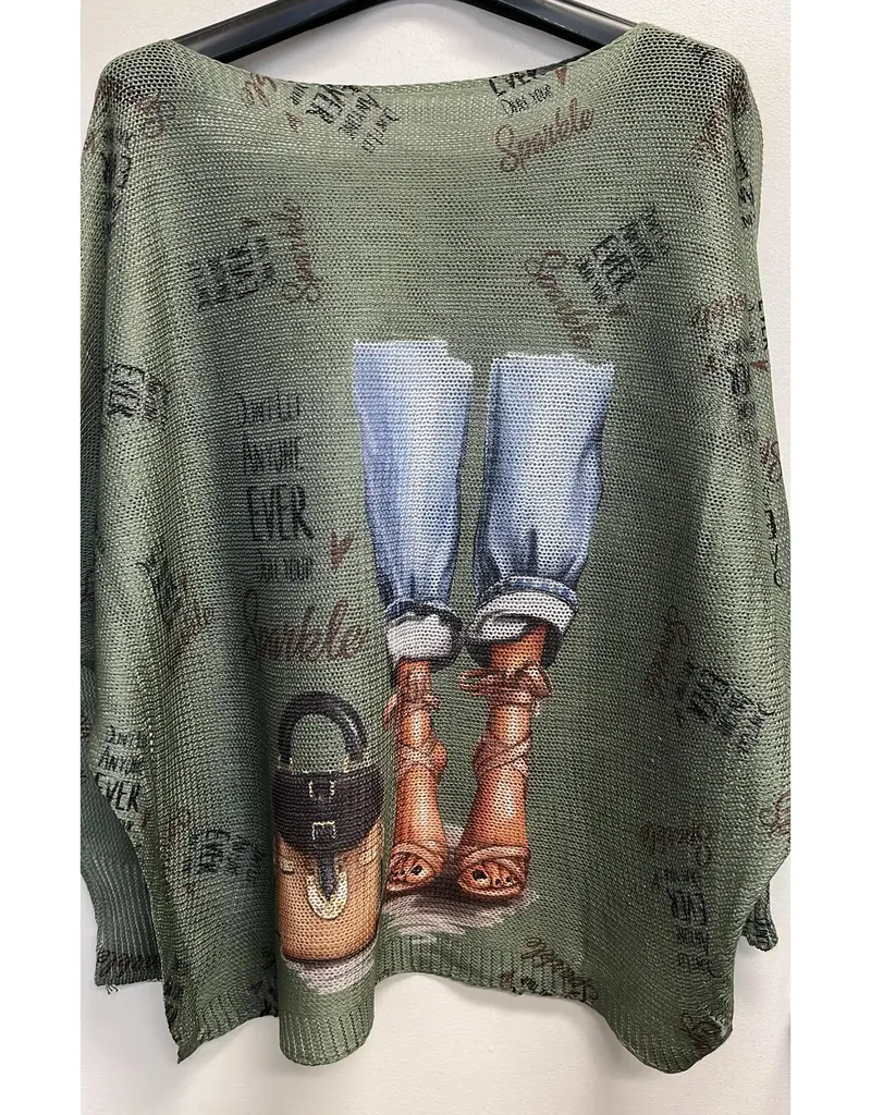 Don't Let Anyone Ever Dull Your Sparkle Knit Sweater
