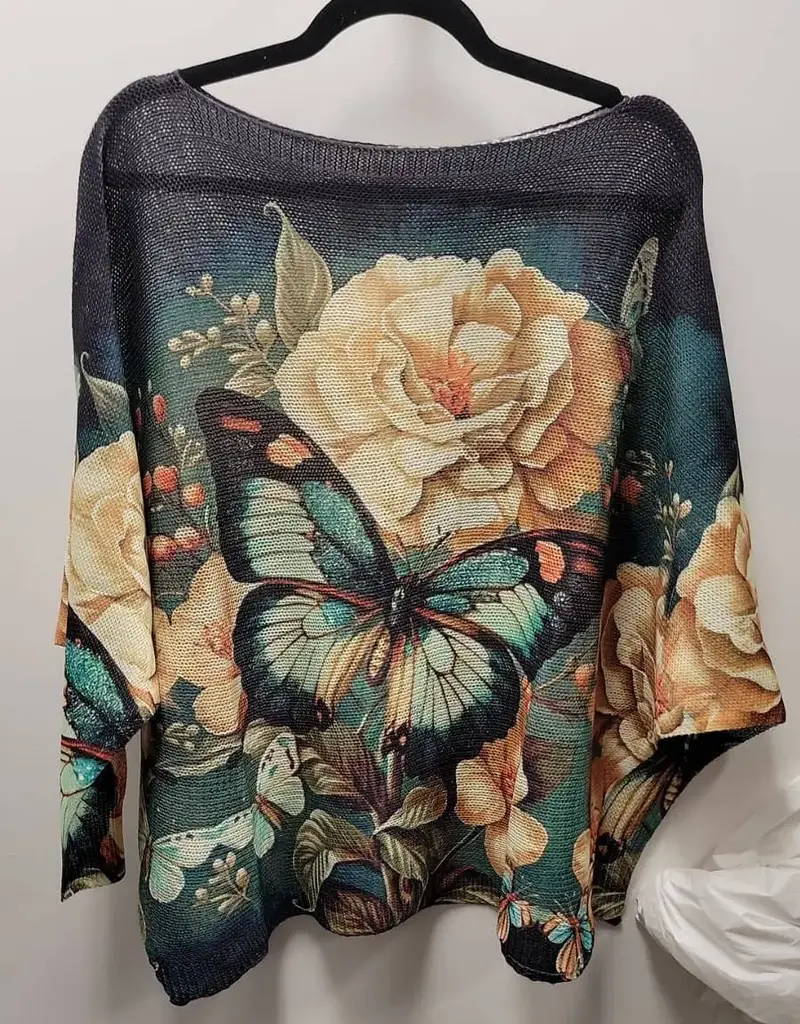 Butterfly Knit Lightweight Sweater