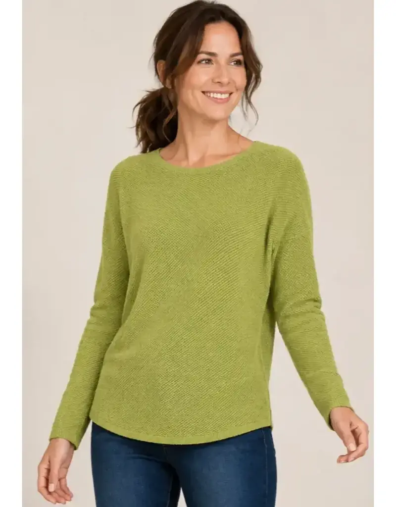Seedstitch Crew Neck Sweater -Available in Brown - Ivory - Black