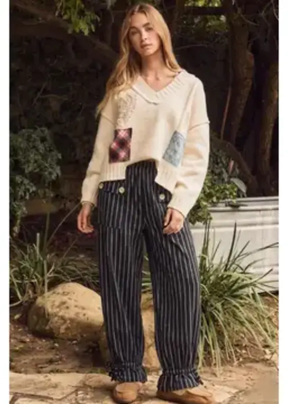 Mandy Striped Wide Leg Pants
