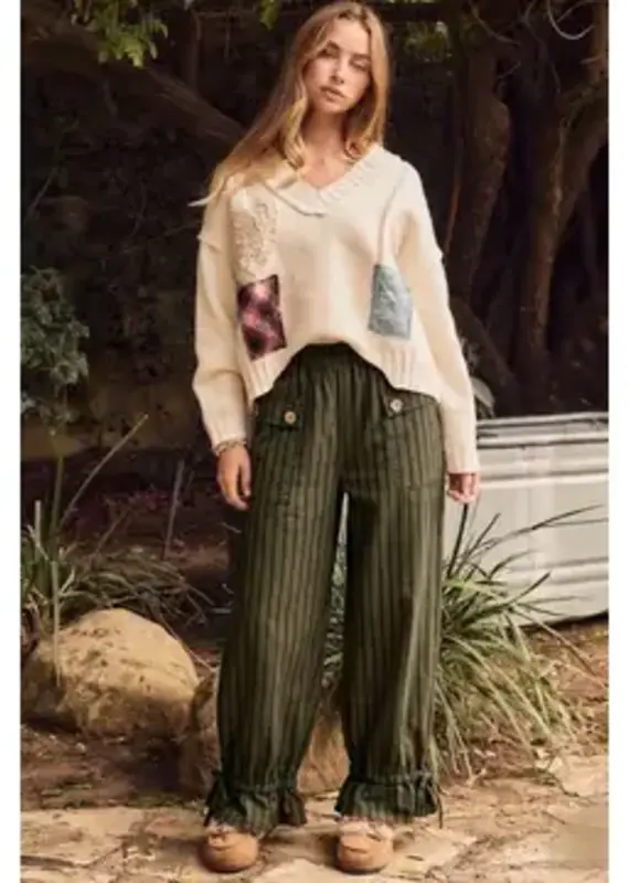Mandy Striped Wide Leg Pants