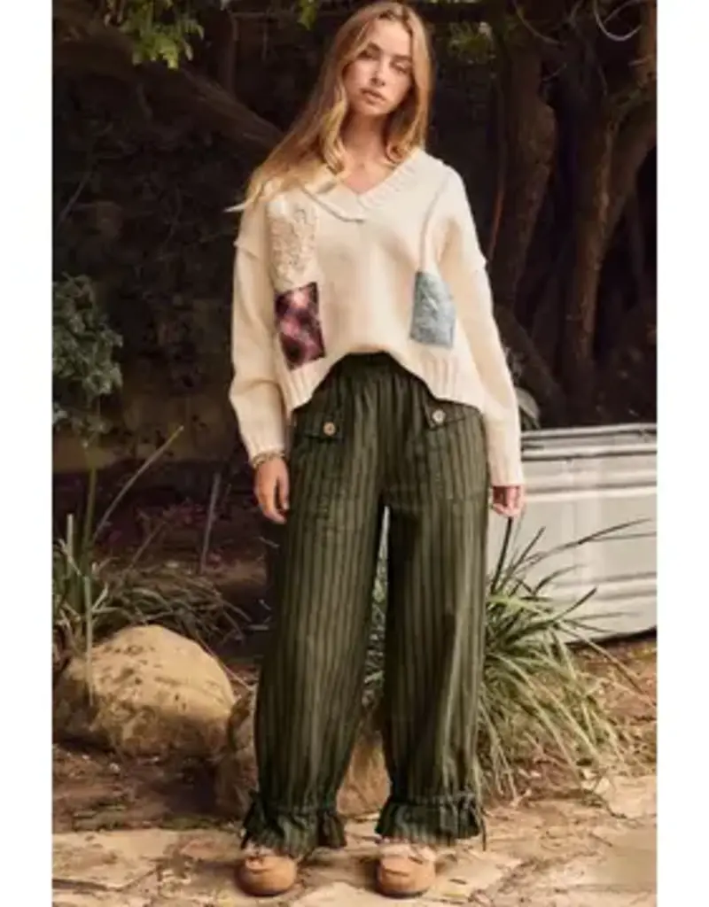 Mandy Striped Wide Leg Pants