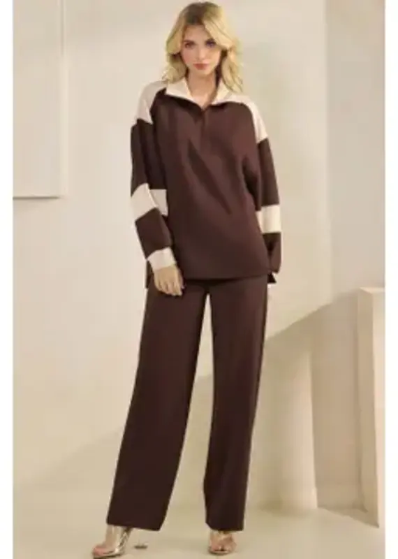 Women's Sleek Ultracomfy Colorblock Matching Set