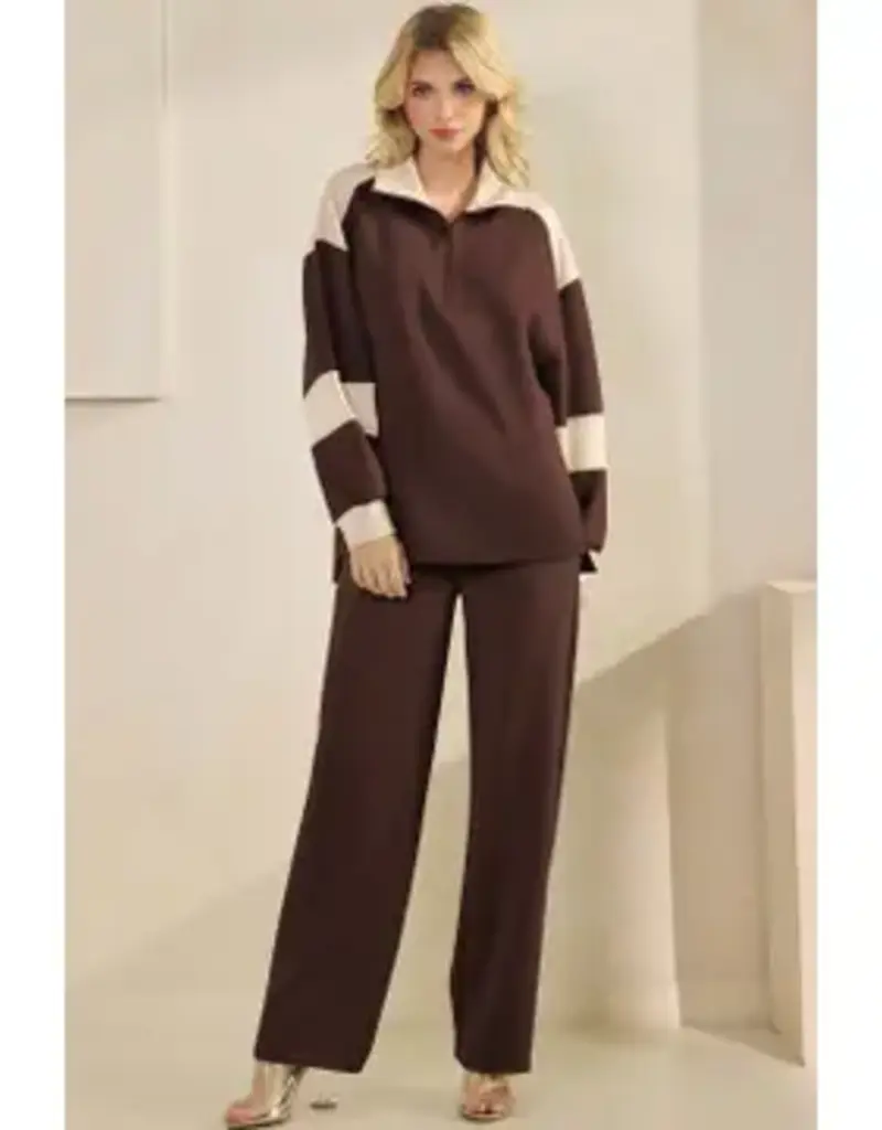 Women's Sleek Ultracomfy Colorblock Matching Set