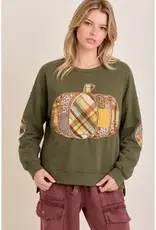Pumpkin Patch Outfit Boho Sweatshirt Top