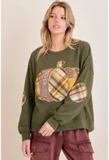 Pumpkin Patch Outfit Boho Sweatshirt Top