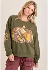 Pumpkin Patch Outfit Boho Sweatshirt Top