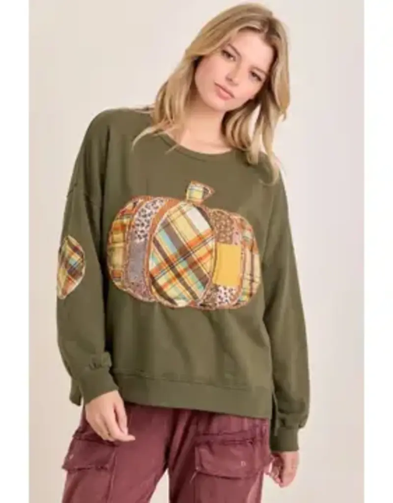 Pumpkin Patch Outfit Boho Sweatshirt Top