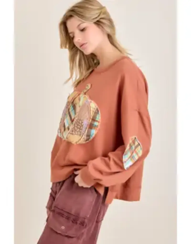 Pumpkin Patch Outfit Boho Sweatshirt
