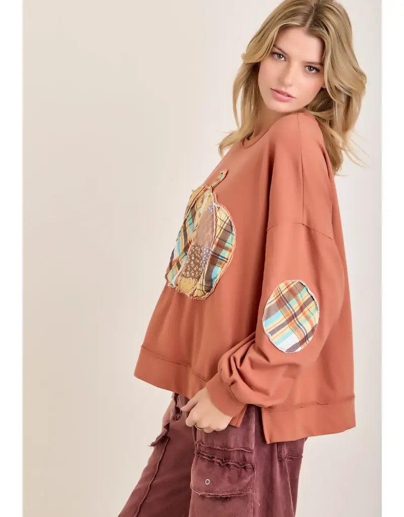 Pumpkin Patch Outfit Boho Sweatshirt