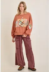 Pumpkin Patch Outfit Boho Sweatshirt