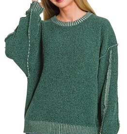 Sandy Super Soft Exposed Seam Detail Sweater