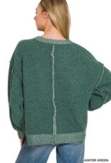 Sandy Super Soft Exposed Seam Detail Sweater
