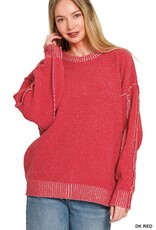 Sandy Super Soft Exposed Seam Detail Sweater
