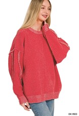 Sandy Super Soft Exposed Seam Detail Sweater