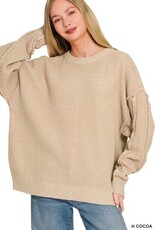 Sandy Super Soft Exposed Seam Detail Sweater