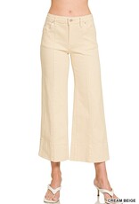 Rachel Mid Rise Wide Leg Crop Pant