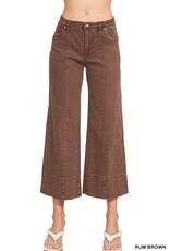 Rachel Mid Rise Wide Leg Crop Pant