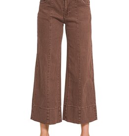 Rachel Mid Rise Wide Leg Crop Pant