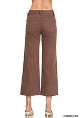 Rachel Mid Rise Wide Leg Crop Pant