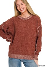 Sandy Super Soft Exposed Seam Detail Sweater