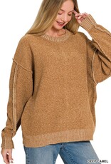 Sandy Super Soft Exposed Seam Detail Sweater