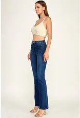 Jessie Patch Pocket High Rise Stretch Bootcut Jeans