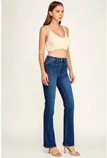 Jessie Patch Pocket High Rise Stretch Bootcut Jeans