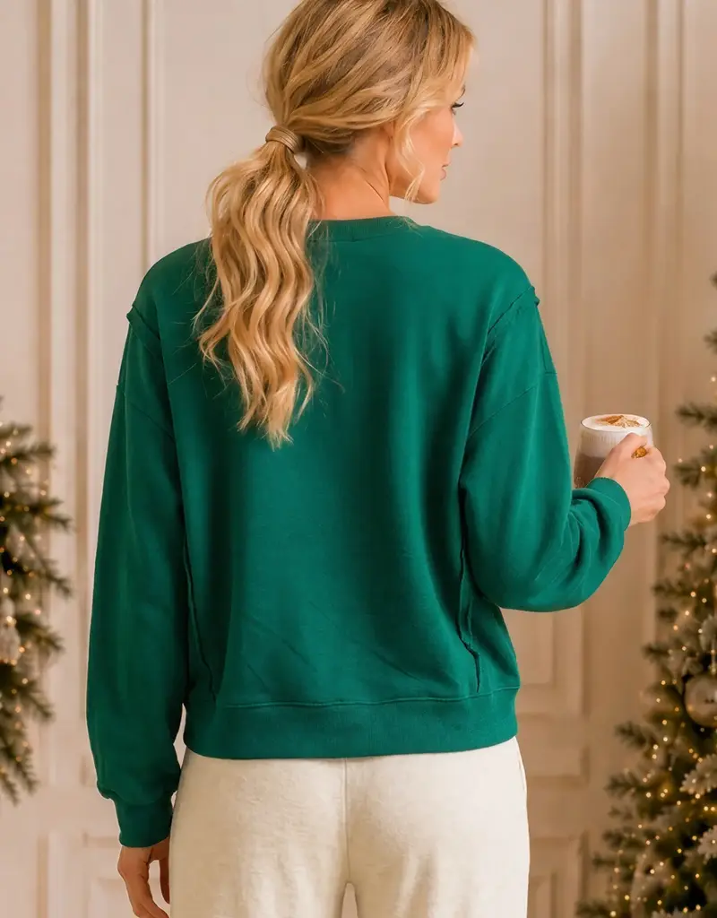 Nutcracker Embroidered Christmas Sweatshirt