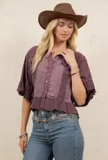 Bri Boho Vintage Cropped Jacket/Top