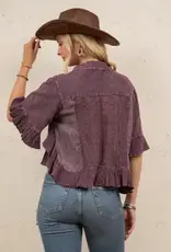 Bri Boho Vintage Cropped Jacket/Top