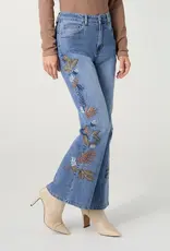 Bambu Soft Flare with Leaf Embroidery-Fall