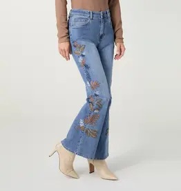 Bambu Soft Flare with Leaf Embroidery-Fall