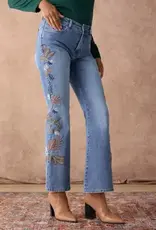 Bambu Soft Flare with Leaf Embroidery-Fall