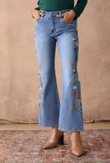 Bambu Soft Flare with Leaf Embroidery-Fall