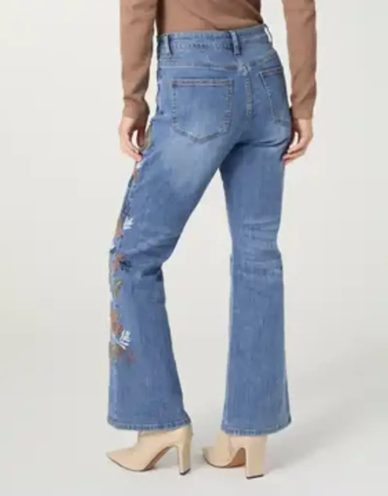 Bambu Soft Flare with Leaf Embroidery-Fall