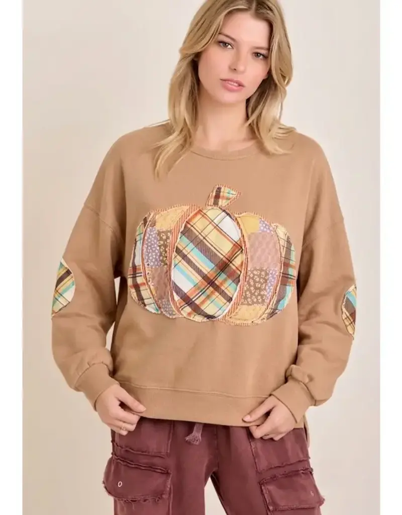 Pumpkin Patch Outfit Boho Sweatshirt Top