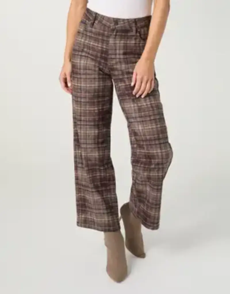Tempy Sueded Twill Wide Leg Pant-Fall