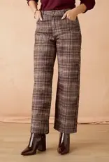 Tempy Sueded Twill Wide Leg Pant-Fall