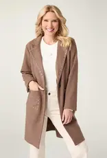 Anice Lightweight Brushed Cardigan with Rivet Detail