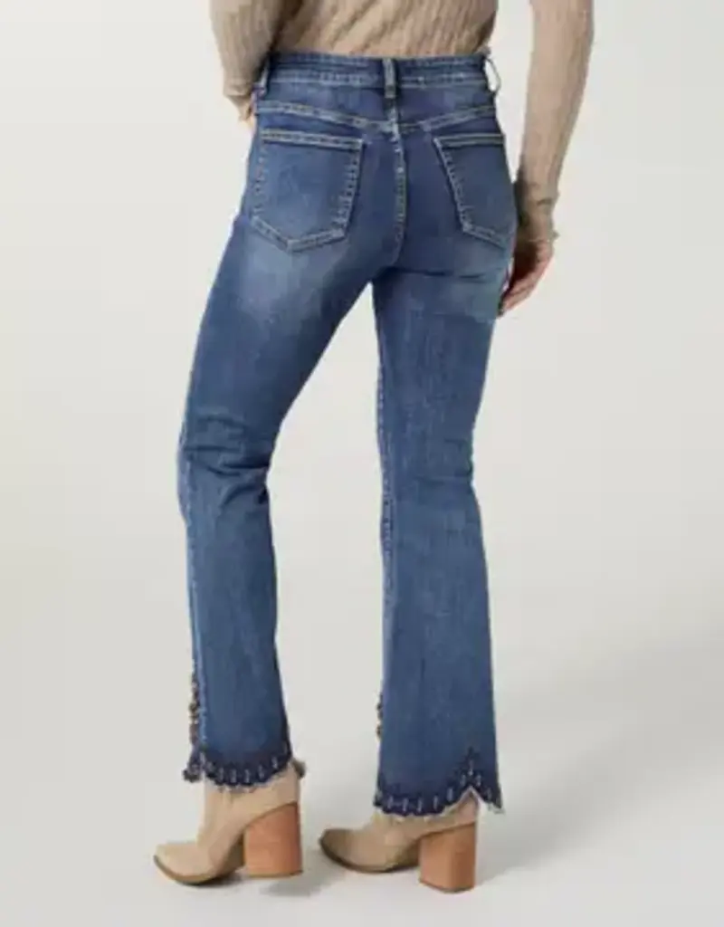 EverStretch Flare with Beaded Scallop Hem...